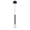 Stylowa lampa Luces Exclusivas UNION LE41810 - kolor lampy - czarny/mosiądz/opal, materiał - szkło/akryl/aluminium