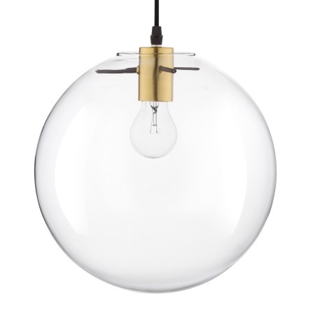 Piękna lampa Luces Exclusivas UPATA LE41814 - kolor lampy - transparentny /czarny/złoty, materiał - metal/szkło