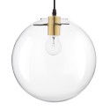 Piękna lampa Luces Exclusivas UPATA LE41814 - kolor lampy - transparentny /czarny/złoty, materiał - metal/szkło