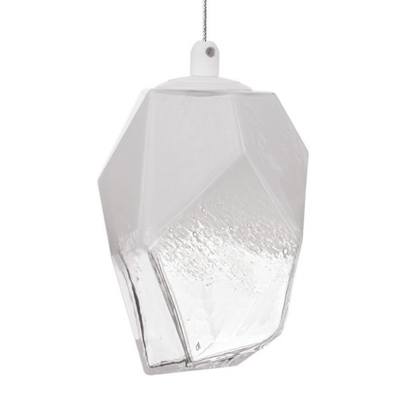 Nowoczesna lampa Luces Exclusivas VIGIA LE41821 - kolor lampy - transparentny/biały, materiał - szkło/metal