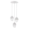 Stylowa lampa Luces Exclusivas VIGIA LE41822 - kolor lampy - transparentny/biały, materiał - szkło/metal