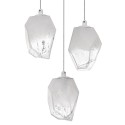 Stylowa lampa Luces Exclusivas VIGIA LE41822 - kolor lampy - transparentny/biały, materiał - szkło/metal