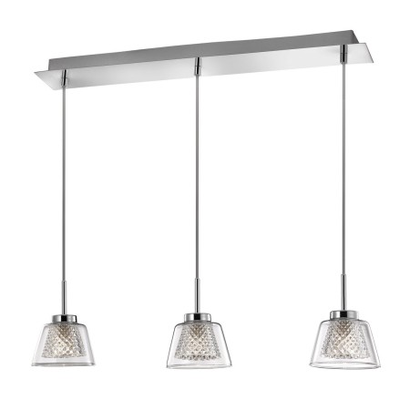 Piękna lampa Luces Exclusivas YOPAL LE41832 - kolor lampy - transparentny, materiał - chrom/szkło