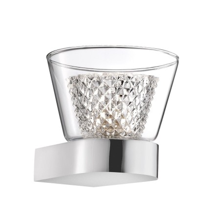 Niepowtarzalna lampa Luces Exclusivas YOPAL LE41836 - kolor lampy - transparentny, materiał - chrom/szkło