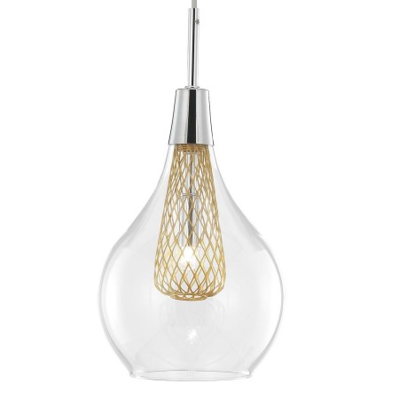 Niecodzienna lampa Luces Exclusivas ZARZA LE41843 - kolor lampy - złoty, materiał - chrom/szkło