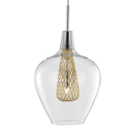 Piękna lampa Luces Exclusivas ZARZA LE41844 - kolor lampy - złoty, materiał - chrom/szkło