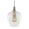Piękna lampa Luces Exclusivas ZARZA LE41844 - kolor lampy - złoty, materiał - chrom/szkło