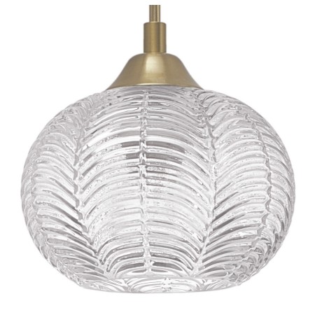 Piękna lampa Luces Exclusivas ALCALA LE41856 - kolor lampy - satynowe złoto, materiał - metal/szkło