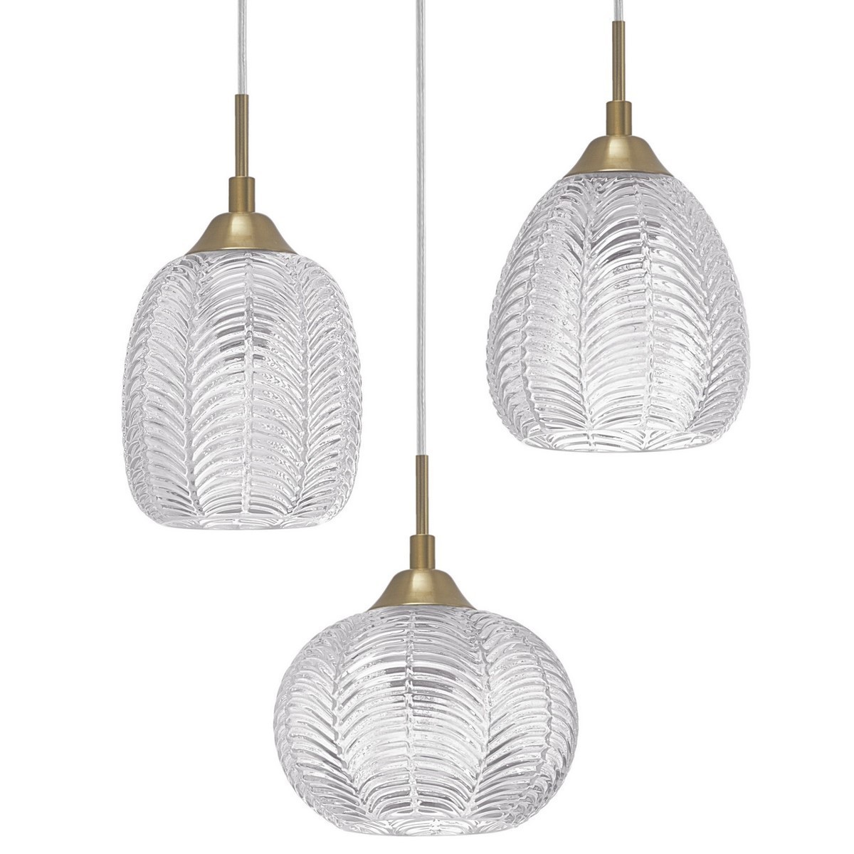 Nowoczesna lampa Luces Exclusivas ALCALA LE41857 - kolor lampy - satynowe złoto, materiał - metal/szkło