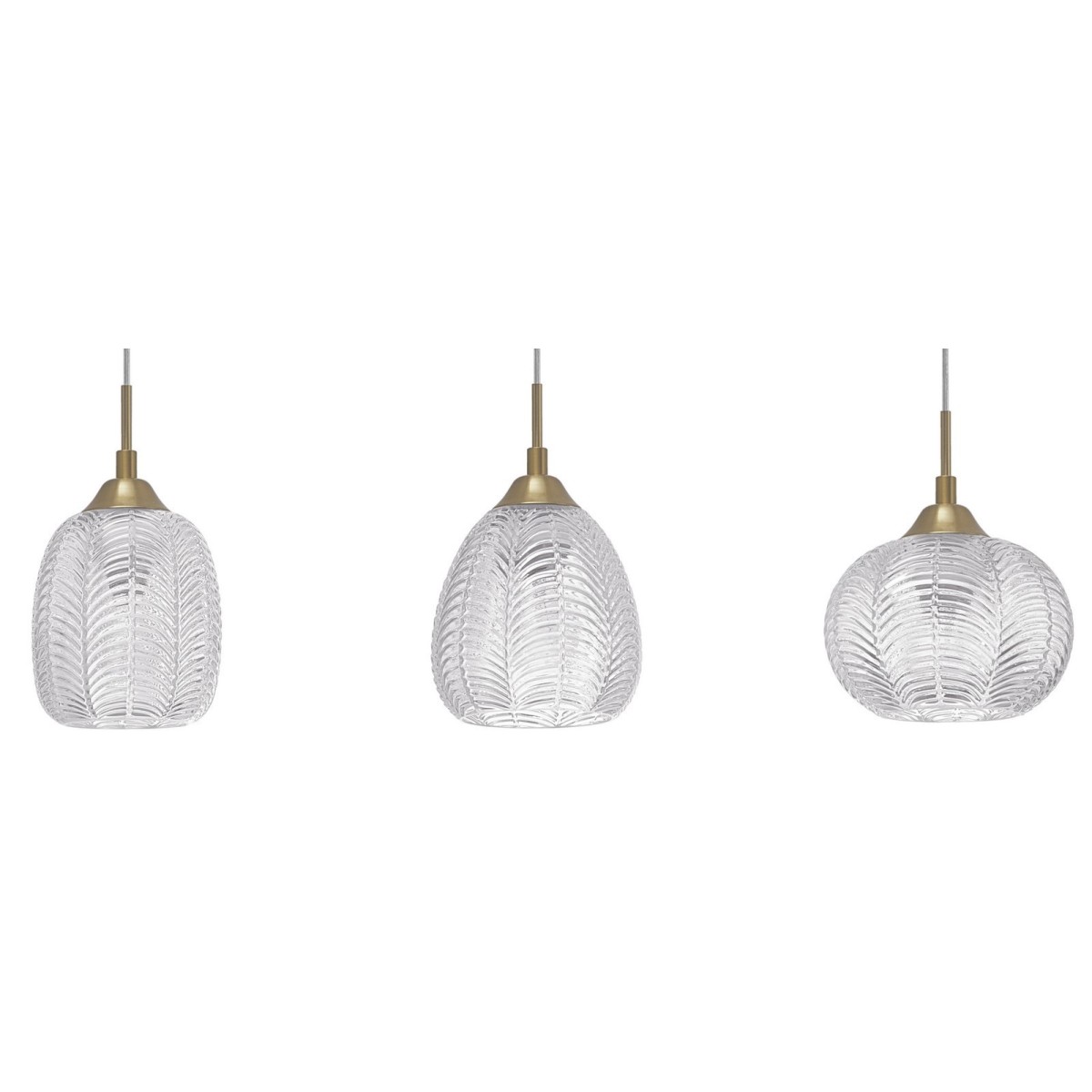 Stylowa lampa Luces Exclusivas ALCALA LE41858 - kolor lampy - satynowe złoto, materiał - metal/szkło