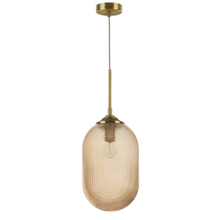 Niecodzienna lampa Luces Exclusivas ARJONA LE41879 - kolor lampy - szampański/mosiądz, materiał - metal/szkło