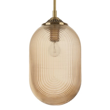 Niecodzienna lampa Luces Exclusivas ARJONA LE41879 - kolor lampy - szampański/mosiądz, materiał - metal/szkło