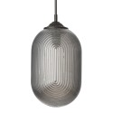 Piękna lampa Luces Exclusivas ARJONA LE41880 - kolor lampy - szary dymiony/czarny, materiał - metal/szkło