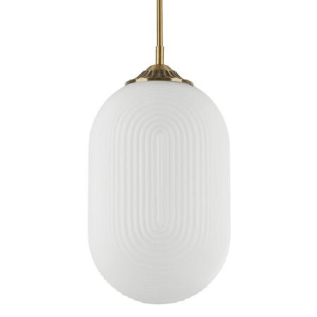 Nowoczesna lampa Luces Exclusivas ARJONA LE41881 - kolor lampy - biały/mosiądz, materiał - metal/szkło