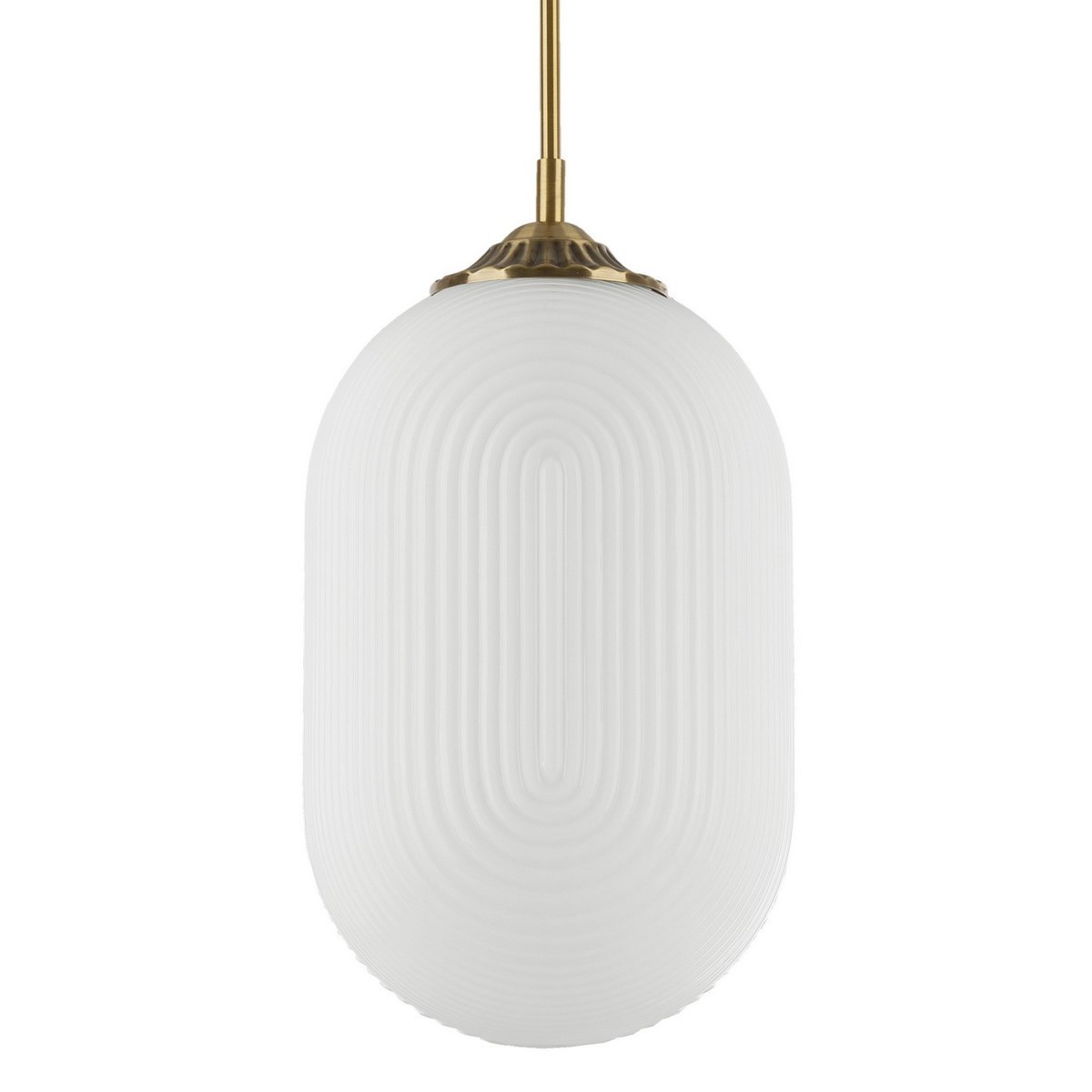 Nowoczesna lampa Luces Exclusivas ARJONA LE41881 - kolor lampy - biały/mosiądz, materiał - metal/szkło