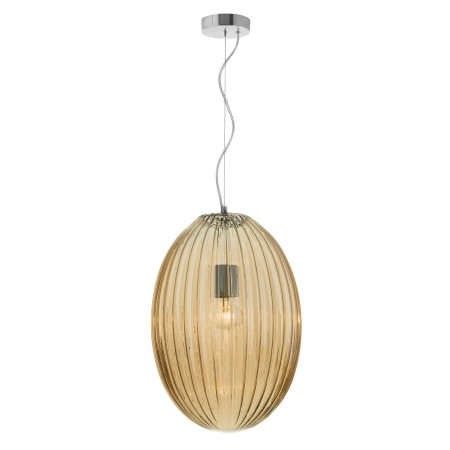 Stylowa lampa Luces Exclusivas AYAPEL LE41888 - kolor lampy - szampański/chrom, materiał - metal/szkło