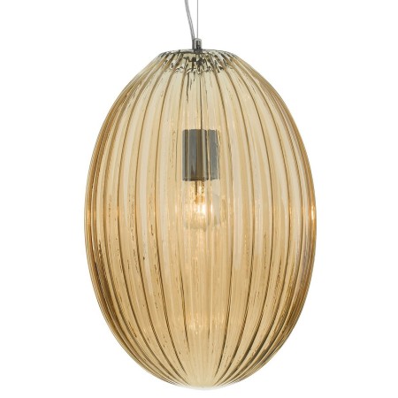 Stylowa lampa Luces Exclusivas AYAPEL LE41888 - kolor lampy - szampański/chrom, materiał - metal/szkło