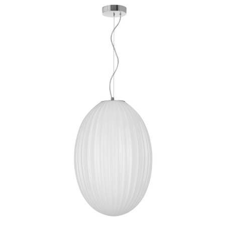 Wyjątkowa oprawa oświetleniowa Luces Exclusivas AYAPEL LE41889 - kolor lampy - biały/chrom, materiał - metal/szkło