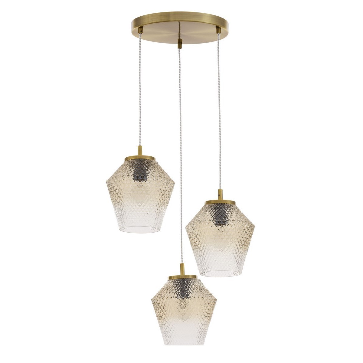 Piękna lampa Luces Exclusivas BERRIO LE41898 - kolor lampy - mosiądz/koniakowy, materiał - metal/szkło