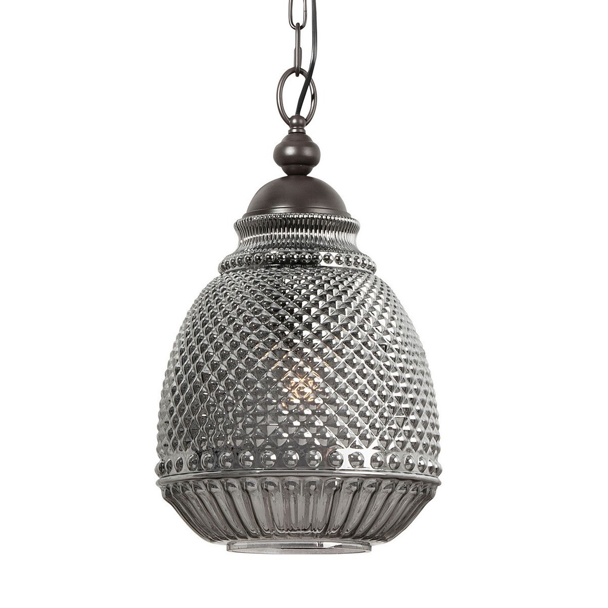 Wyjątkowa oprawa oświetleniowa Luces Exclusivas BOGOTA LE41901 - kolor lampy - szary, materiał - szkło