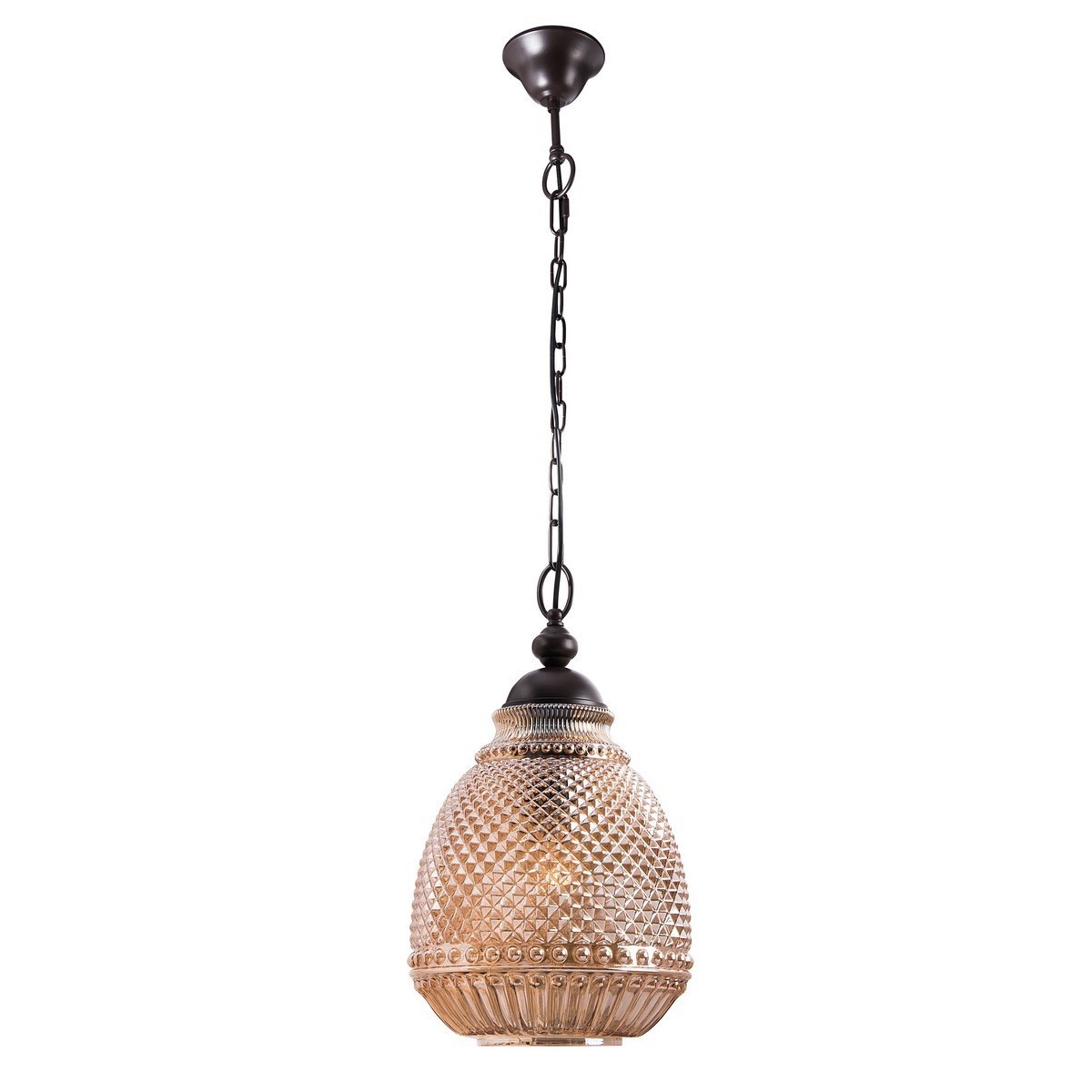 Niepowtarzalna lampa Luces Exclusivas BOGOTA LE41902 - kolor lampy - bursztynowy/ciemnobrązowy, materiał - szkło