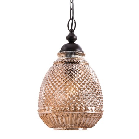 Niepowtarzalna lampa Luces Exclusivas BOGOTA LE41902 - kolor lampy - bursztynowy/ciemnobrązowy, materiał - szkło