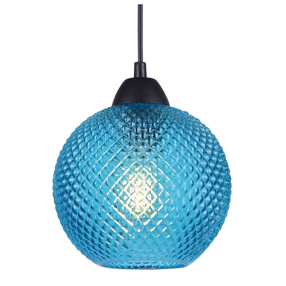 Wyjątkowa oprawa oświetleniowa Luces Exclusivas BUENOS LE41913 - kolor lampy - niebieski/czarny, materiał - szkło/metal