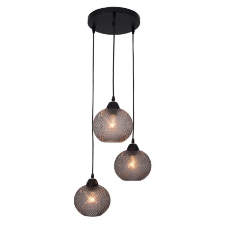 Niepowtarzalna lampa Luces Exclusivas BUENOS LE41914 - kolor lampy - szary/czarny, materiał - szkło/metal