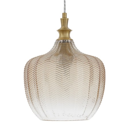 Piękna lampa Luces Exclusivas BURGOS LE41916 - kolor lampy - szampański/mosiądz, materiał - metal/szkło