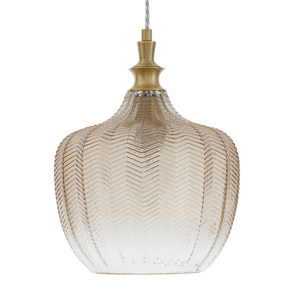 Piękna lampa Luces Exclusivas BURGOS LE41916 - kolor lampy - szampański/mosiądz, materiał - metal/szkło