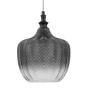 Stylowa lampa Luces Exclusivas BURGOS LE41918 - kolor lampy - szary dymiony/czarny mat, materiał - metal/szkło