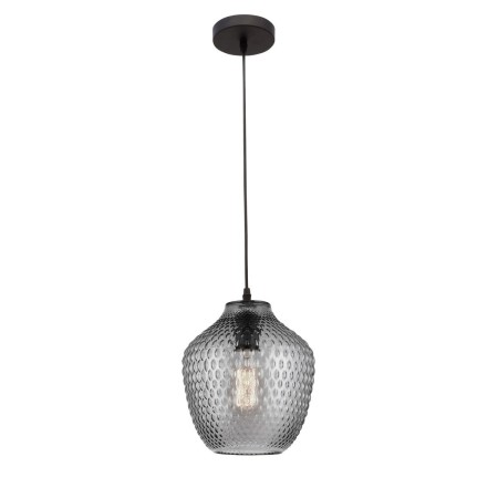 Stylowa lampa Luces Exclusivas CALAMA LE41924 - kolor lampy - szary dymiony/czarny, materiał - szkło