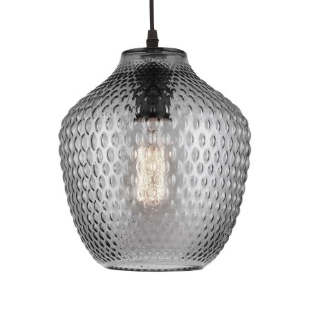 Stylowa lampa Luces Exclusivas CALAMA LE41924 - kolor lampy - szary dymiony/czarny, materiał - szkło