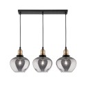 Niecodzienna lampa Luces Exclusivas CALDAS LE41927 - kolor lampy - czarny/dymiony, materiał - szkło/metal