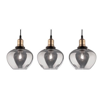 Niecodzienna lampa Luces Exclusivas CALDAS LE41927 - kolor lampy - czarny/dymiony, materiał - szkło/metal
