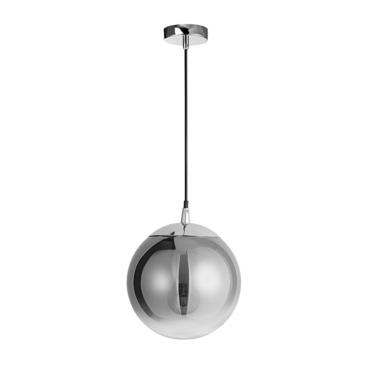 Niepowtarzalna lampa Luces Exclusivas CALETA LE41932 - kolor lampy - dymiony/chromowany , materiał - szkło/aluminium