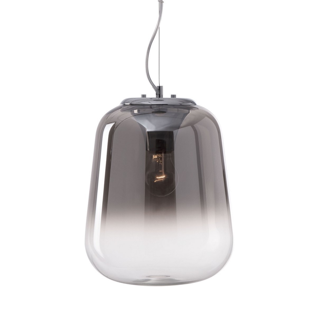 Stylowa lampa Luces Exclusivas CANADA LE41936 - kolor lampy - dymiony/chromowany , materiał - szkło/aluminium