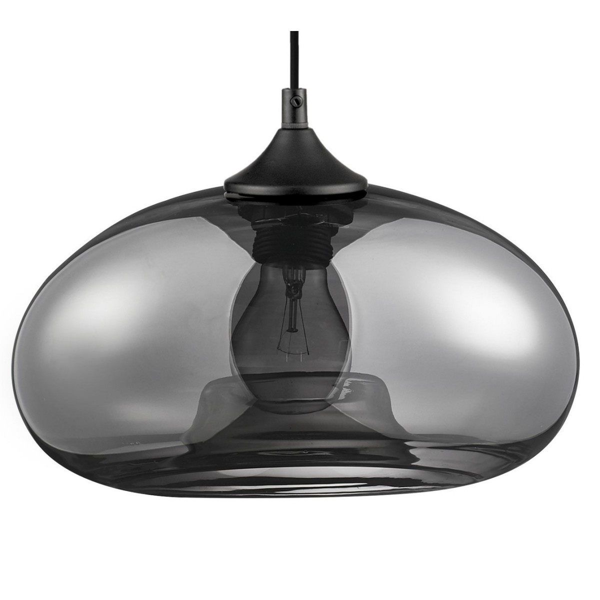 Nowoczesna lampa Luces Exclusivas CANTOS LE41941 - kolor lampy - czarny/chrom, materiał - szkło/metal