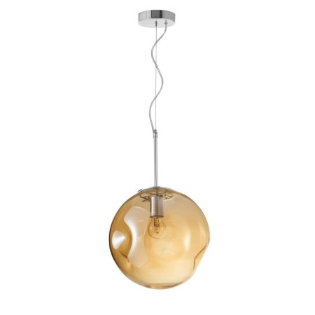 Stylowa lampa Luces Exclusivas CARORA LE41954 - kolor lampy - chromowany/szampański, materiał - metal/szkło