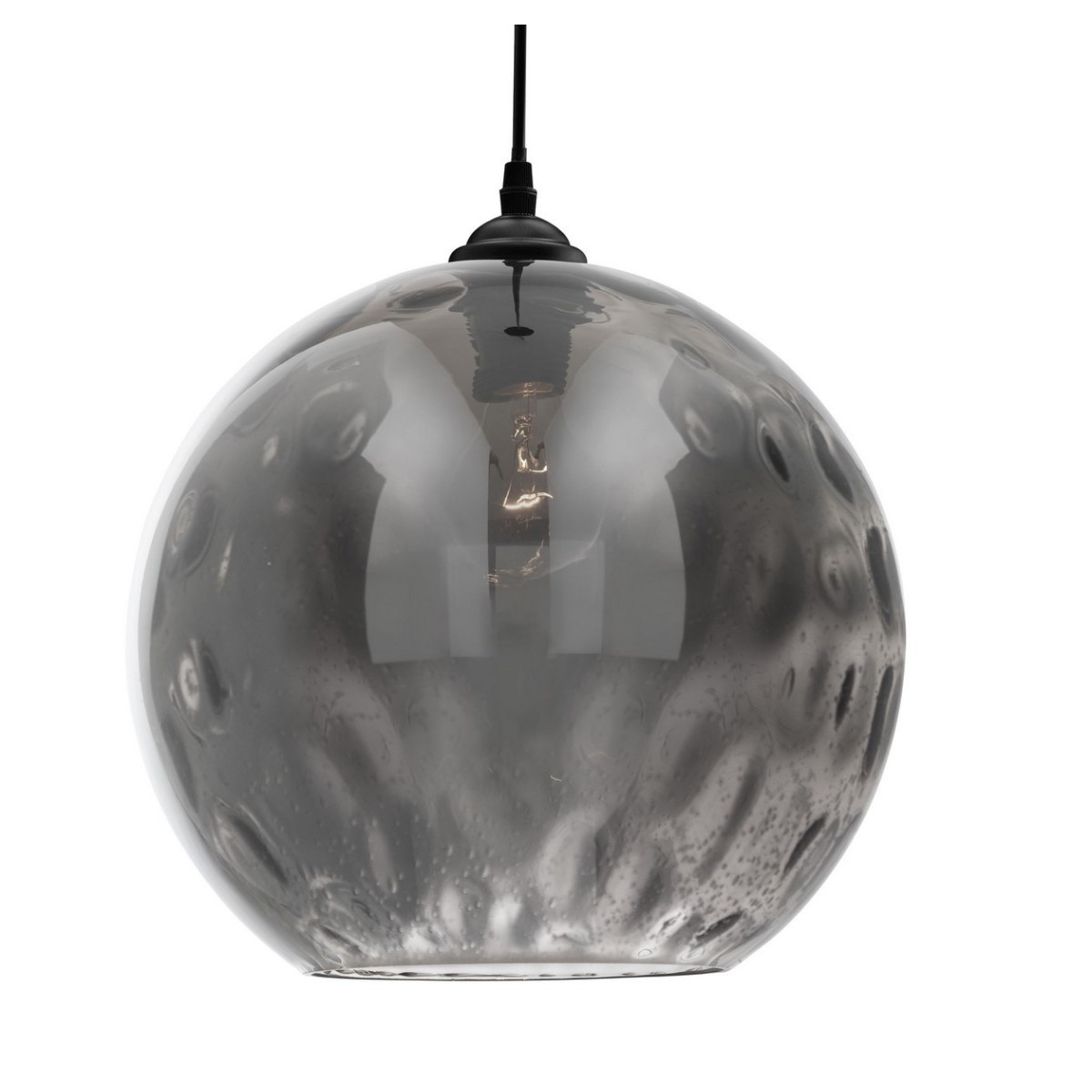 Niecodzienna lampa Luces Exclusivas CIUDAD LE41969 - kolor lampy - czarny/dymiony, materiał - szkło/metal