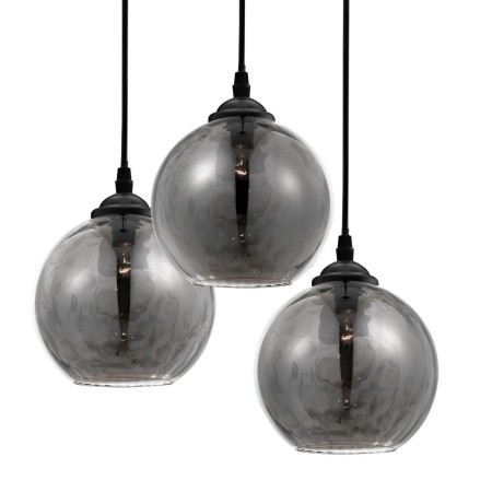 Stylowa lampa Luces Exclusivas COLINA LE41972 - kolor lampy - czarny/dymiony, materiał - szkło/metal