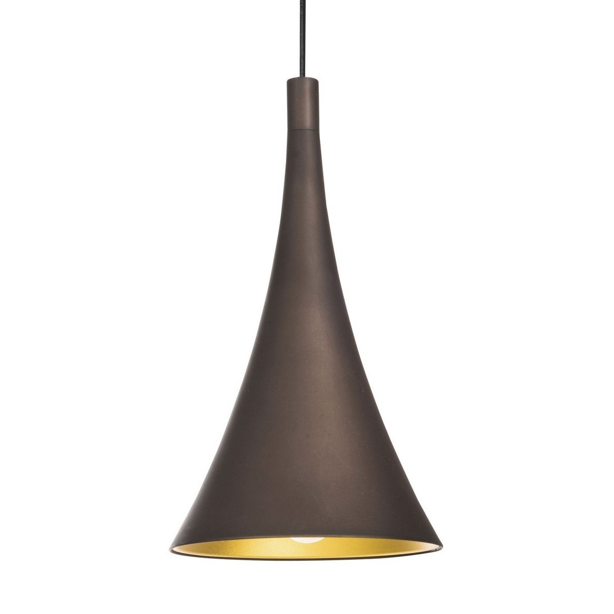 Niepowtarzalna lampa Luces Exclusivas CUARTO LE41980 - kolor lampy - ciemnobrązowy/złoty, materiał - aluminium