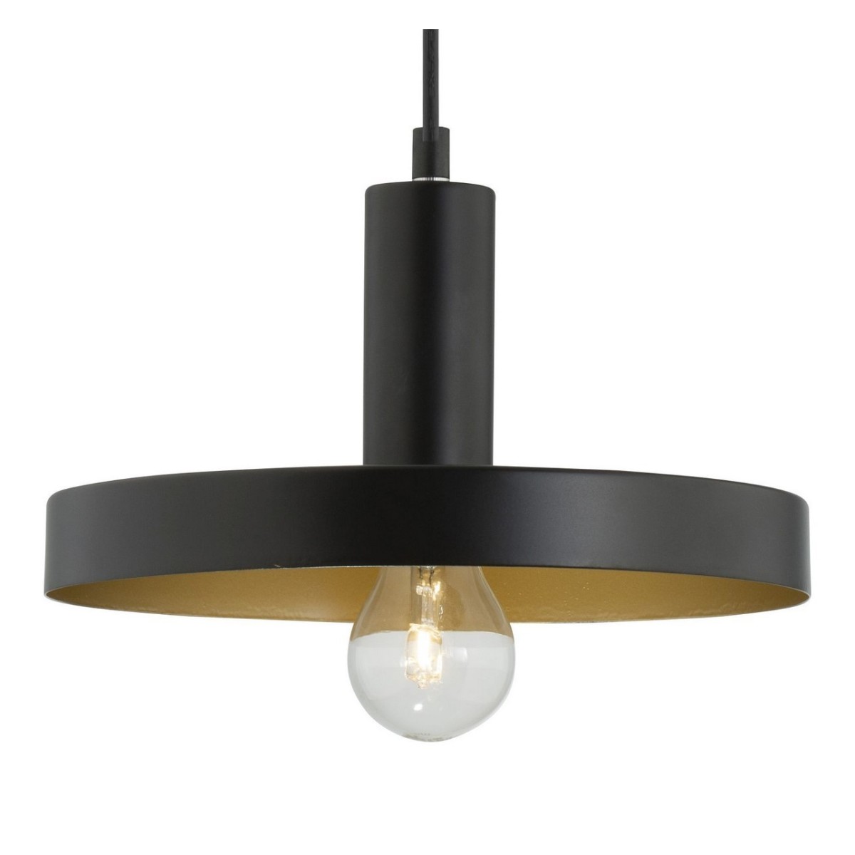 Piękna lampa Luces Exclusivas CUENCA LE41982 - kolor lampy - czarny/złoty, materiał - metal