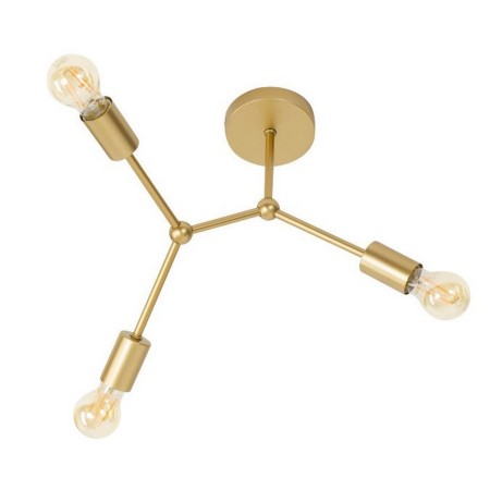 Niepowtarzalna lampa Luces Exclusivas CUMANA LE41986 - kolor lampy - mosiądz, materiał - szkło/metal