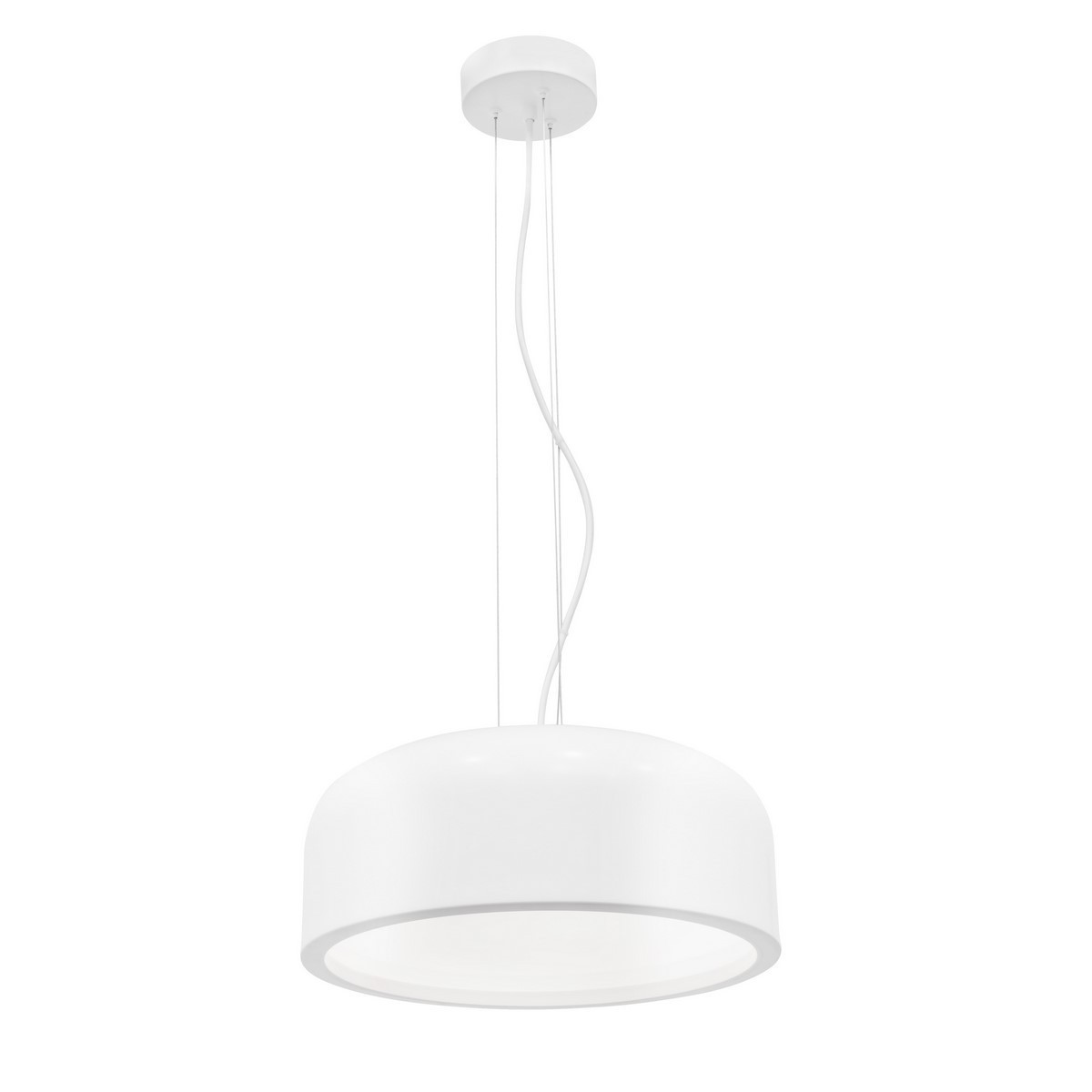 Piękna lampa Luces Exclusivas GUIGUE LE42031 - kolor lampy - biały, materiał - metal/akryl