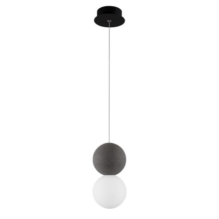 Nowoczesna lampa Luces Exclusivas IBAGUE LE42062 - kolor lampy - szary/biały, materiał - beton/szkło
