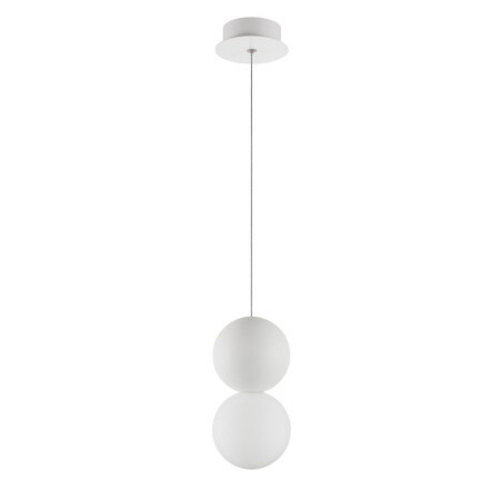 Stylowa lampa Luces Exclusivas IBAGUE LE42063 - kolor lampy - biały , materiał - beton/szkło