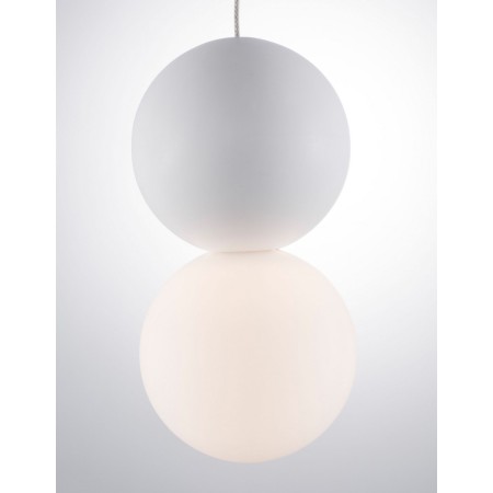 Stylowa lampa Luces Exclusivas IBAGUE LE42063 - kolor lampy - biały , materiał - beton/szkło