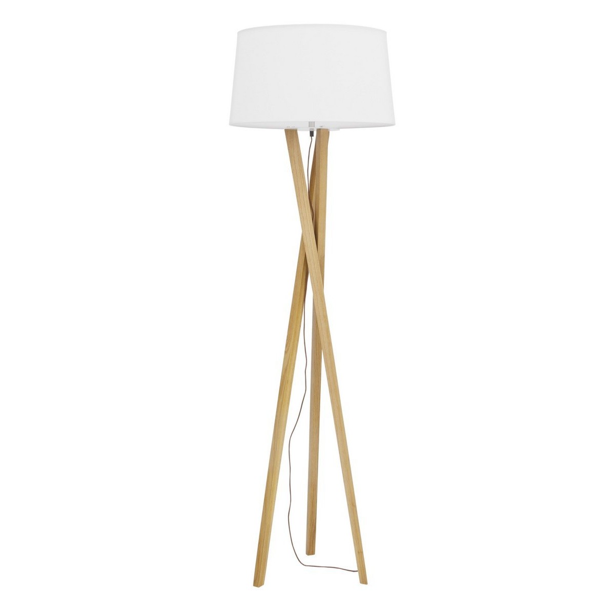 Stylowa lampa Luces Exclusivas MAICAO LE42095 - kolor lampy - naturalne drewno/ivory, materiał - drewno/tkanina