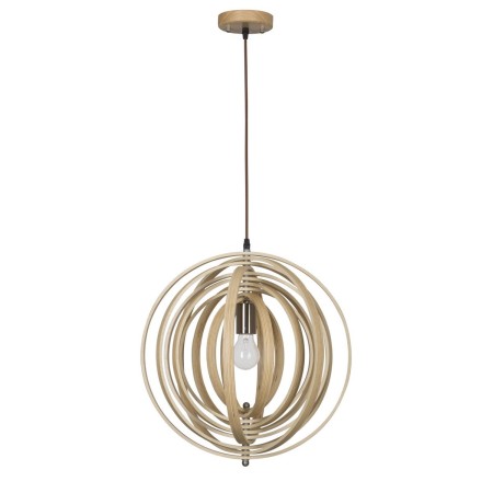 Niepowtarzalna lampa Luces Exclusivas MARTIN LE42097 - kolor lampy - naturalne drewno, materiał - drewno